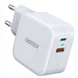 Bucureşti - Incarcator retea Choetech PD5002, 1x USB-C PD 38W, 1x USB-A, alb